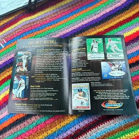 2001 Topps Finest Barry Bonds Promo Sales Sheet Ad - SF Giants 50th Year Rare - Picture 2 of 9